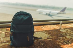 backpack under seat plane