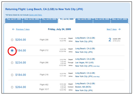 User Guide for a Flexible Dates Search on JetBlue Airfarewatchdog Blog