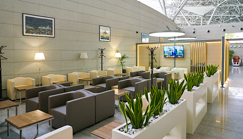 Airport lounge in Moscow Priority Pass