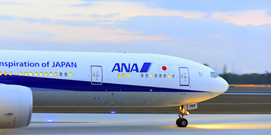 All Nippon Airways on tarmac ANA