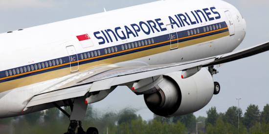 Singapore Airlines takeoff