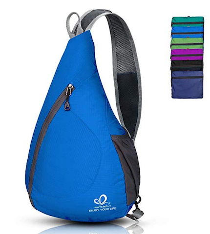 crossbody shoulder bag in blue