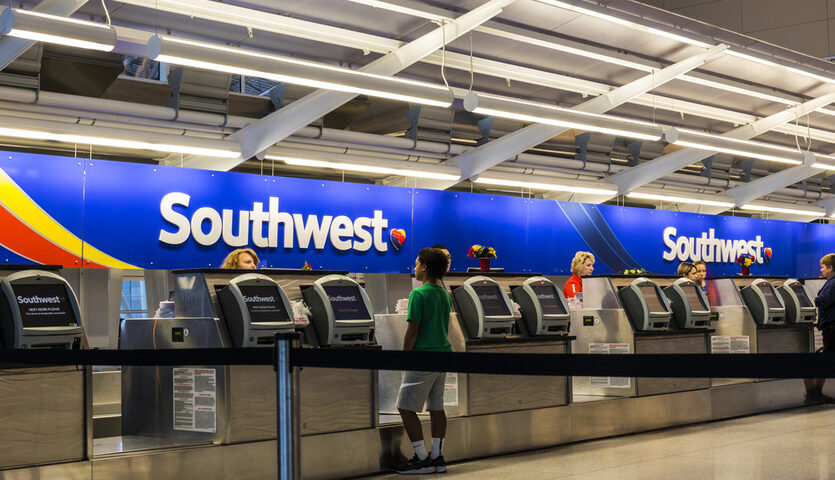 southwest airlines check in desk