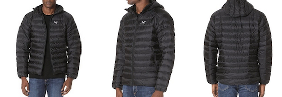 lightweight winter jacket by Arcteryx