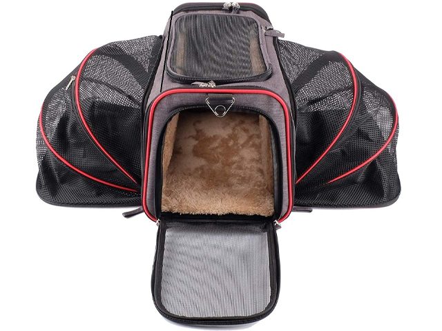 Premium Airline Approved Expandable Pet Carrier by Pet Peppy