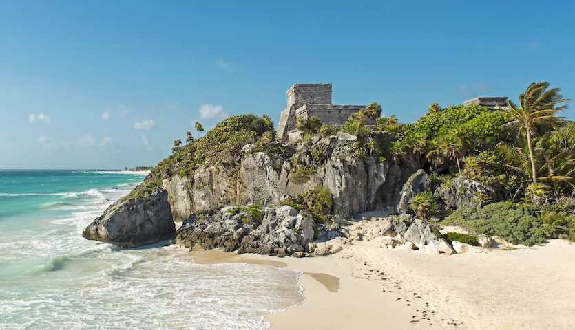 Temple in Tulum Mexico near Cancun