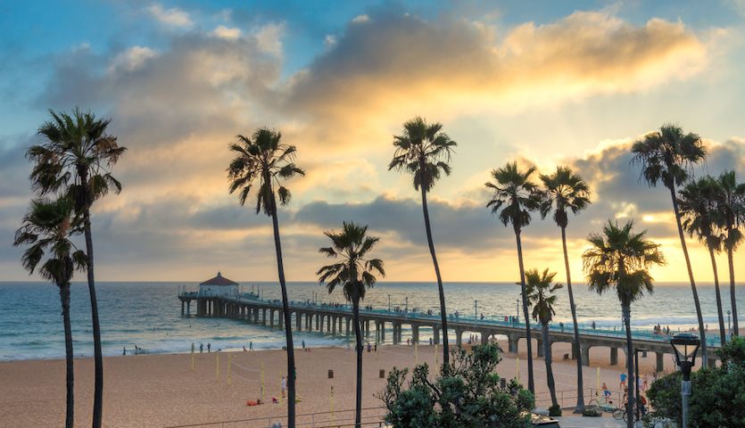 Los Angeles California Malibu Beach Sunset Pier