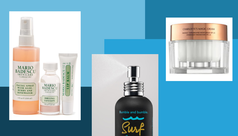 Mario Badescu Facial Products, Bumble and Bumble Surf Spray, Charlotte Tilbury Magic Cream