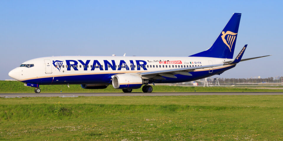 Ryanair Boeing 737-Max in Amsterdam