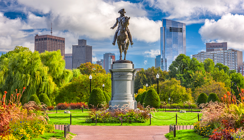 George Washington Statue in Boston Common