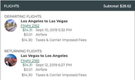 cheap flight from los angeles to las vegas for $29 roundtrip on frontier