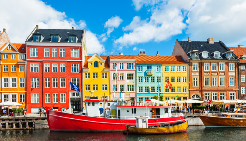 colorful buildings in copenhagen denmark nyhavn pier