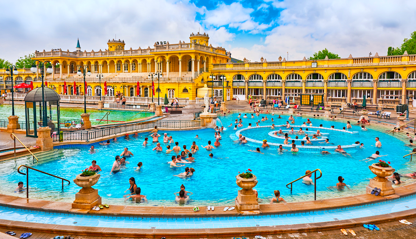 Szechenyi Spa thermal baths in Budapest Hungary
