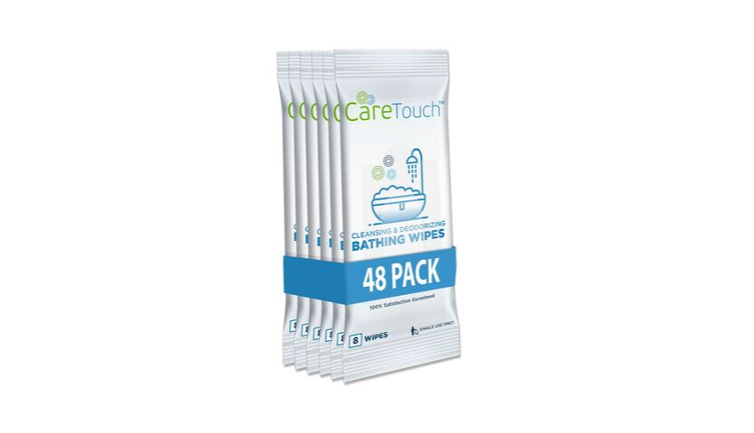 package of care touch bathing wipes