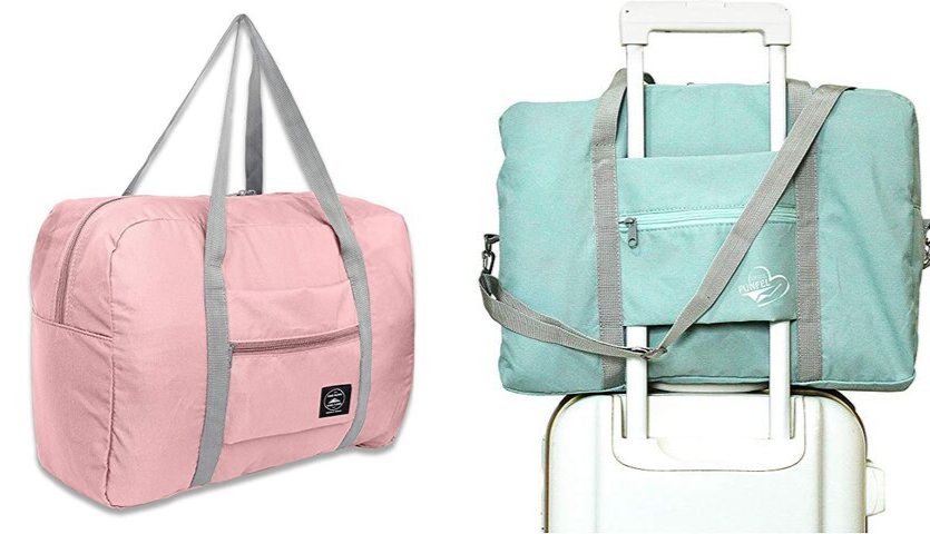 pink and blue folding bags by Funfel