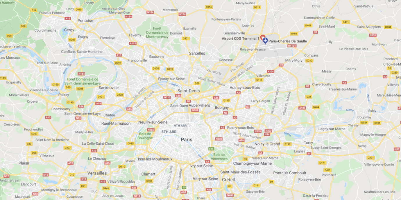 Map-of-Charles-de-Gaulle-Airport-and-Paris