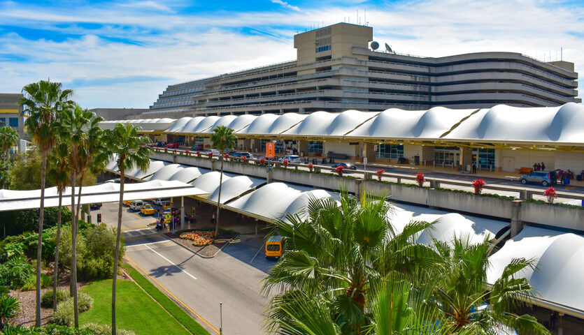 Terminal A at Orlando International Airport in Florida