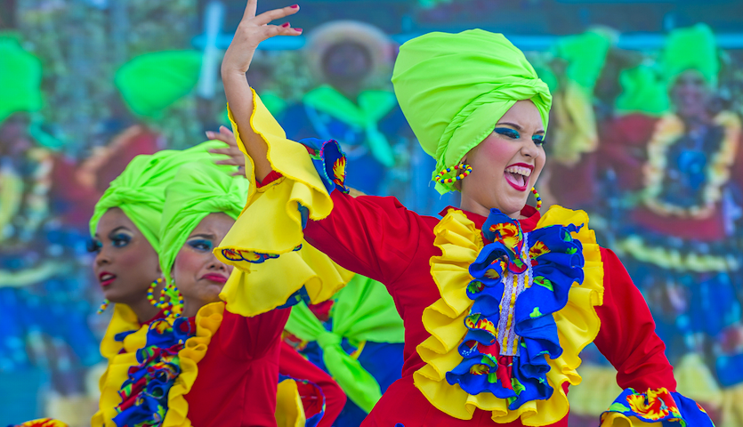 dancers at the barranquilla carival in Colombia