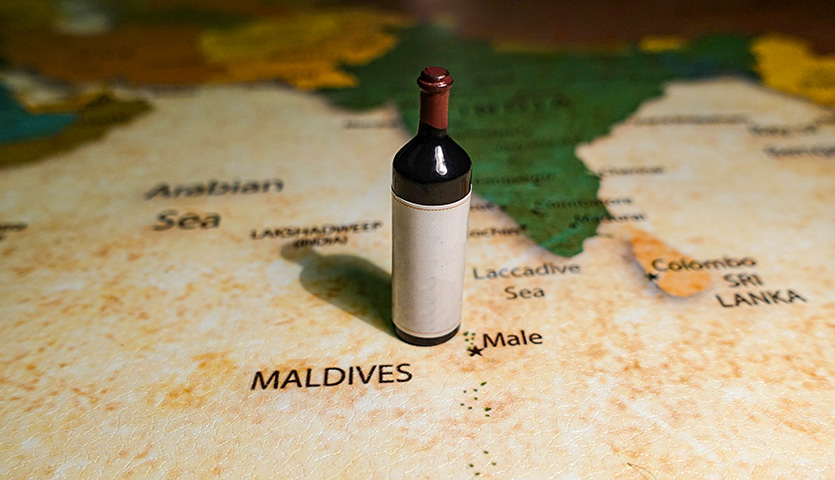 Alcohol to the Maldives