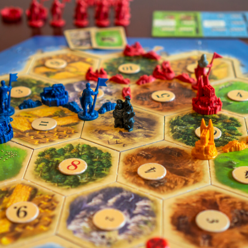 settlers of catan popular board game with friends at home